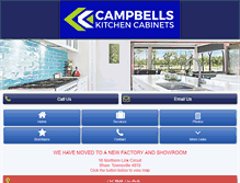Tablet Screenshot of campbellskitchens.com.au